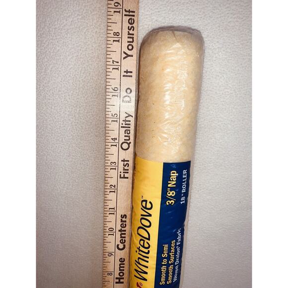 18" Nap Roller Purdy 140670182 White Dove Woven Dralon 3/8" Latex Oil Basd Paint - Picture 10 of 10